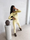 Komplet damski OLAVOGA SELIRA 2026 żółty - maWer Fashion