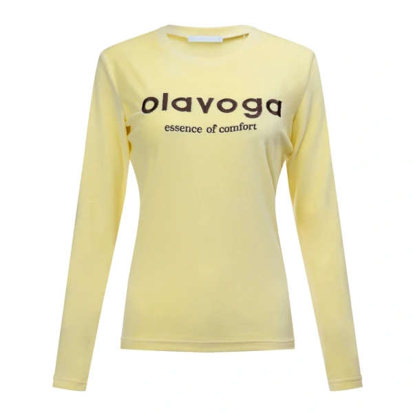 Komplet damski OLAVOGA SELIRA 2026 żółty - maWer Fashion