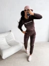 Komplet damski OLAVOGA SELIRA 2026 brązowy - maWer Fashion