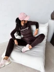Komplet damski OLAVOGA SELIRA 2026 brązowy - maWer Fashion