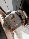 Bluza męska OLAVOGA MONEY 2026 jasny szary - maWer Fashion