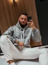Bluza męska OLAVOGA MONEY 2026 jasny szary - maWer Fashion