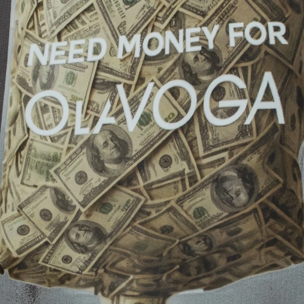 Bluza męska OLAVOGA MONEY 2026 ciemny szary - maWer Fashion