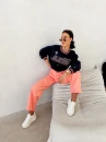 Spodnie damskie OLAVOGA SIRA 2026 coral róż - maWer Fashion