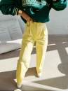Spodnie damskie OLAVOGA SIRA 2026 żółte - maWer Fashion