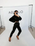 Komplet damski OLAVOGA WOELE 2026 czarny - maWer Fashion