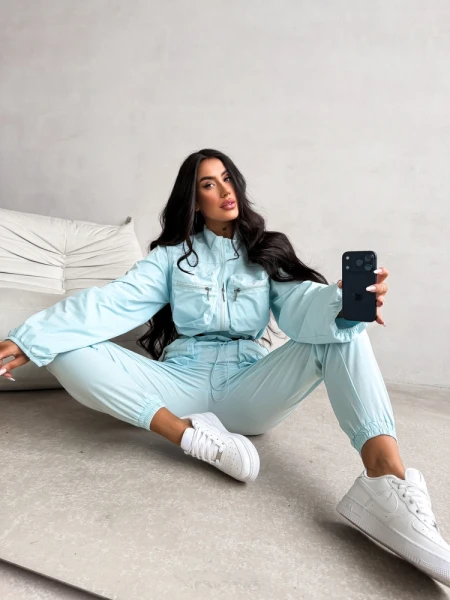 Komplet damski OLAVOGA WOELE 2026 miętowy - maWer Fashion
