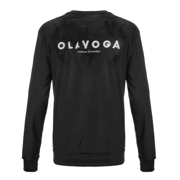 Welurowy komplet męski OLAVOGA LEGACY 2026 czarny - maWer Fashion