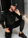 Welurowy komplet męski OLAVOGA LEGACY 2026 czarny - maWer Fashion