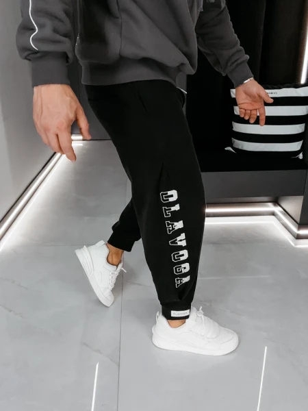 Spodnie męskie OLAVOGA ARES 2026 czarne - maWer Fashion