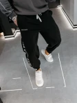 Spodnie męskie OLAVOGA ARES 2026 czarne - maWer Fashion