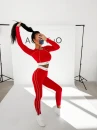 Komplet damski OLAVOGA SENSA 2026 czerwony - maWer Fashion
