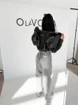 Spodnie damskie OLAVOGA BAMBI 2026 szare - maWer Fashion