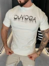 T-shirt męski OLAVOGA CUON 2026 ecru - maWer Fashion