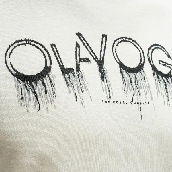 T-shirt męski OLAVOGA CUON 2026 ecru - maWer Fashion
