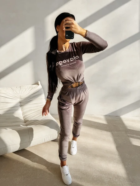 Komplet damski OLAVOGA SELIRA 2026 stone ice - maWer Fashion