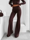 Komplet damski OLAVOGA WINDSCRIPT 2025 brąz - maWer Fashion