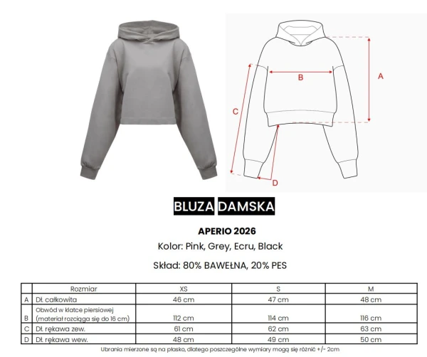 Bluza damska OLAVOGA APERIO 2026 ecru - maWer Fashion