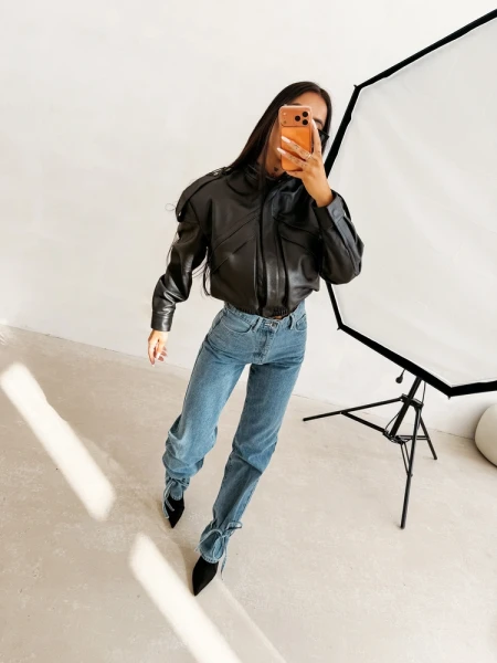 Spodnie damskie OLAVOGA REIRY 2026 niebieskie - maWer Fashion