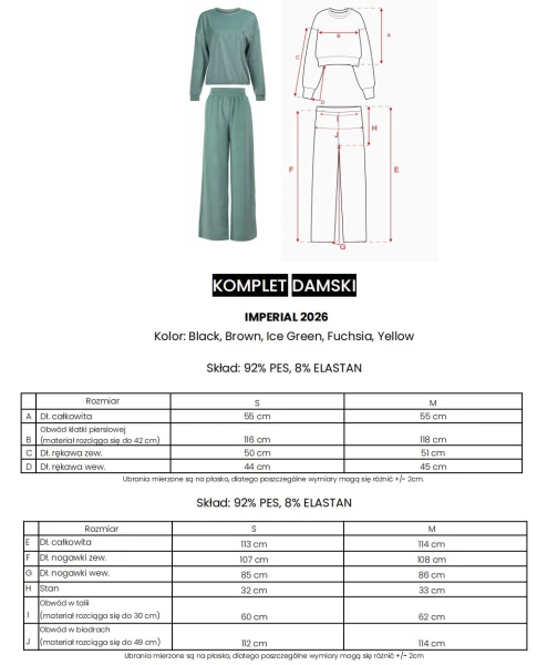 Komplet damski OLAVOGA IMPERIAL 2026 czarny - maWer Fashion