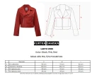 Kurtka damska ramonezka LADYO 2026 czerwona - maWer Fashion