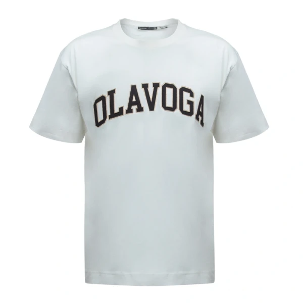 T-shirt męski OLAVOGA ROQA 2026 ecru - maWer Fashion