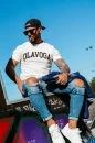 T-shirt męski OLAVOGA ROQA 2026 ecru - maWer Fashion