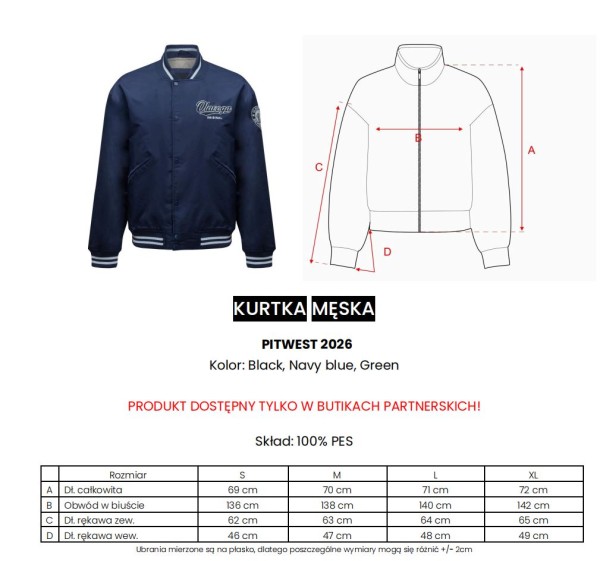 Kurtka męska bomberka OLAVOGA PITWEST 2026 zielona - maWer Fashion