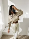Bluza damska OLAVOGA APERIO 2026 szara - maWer Fashion