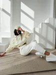 Bluza damska OLAVOGA APERIO 2026 ecru - maWer Fashion