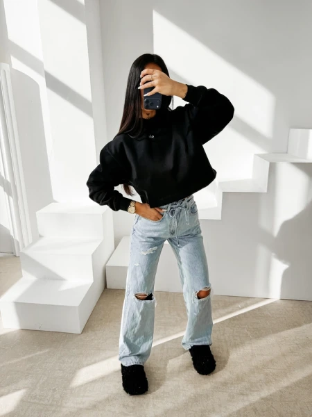 Bluza damska OLAVOGA APERIO 2026 czarna - maWer Fashion