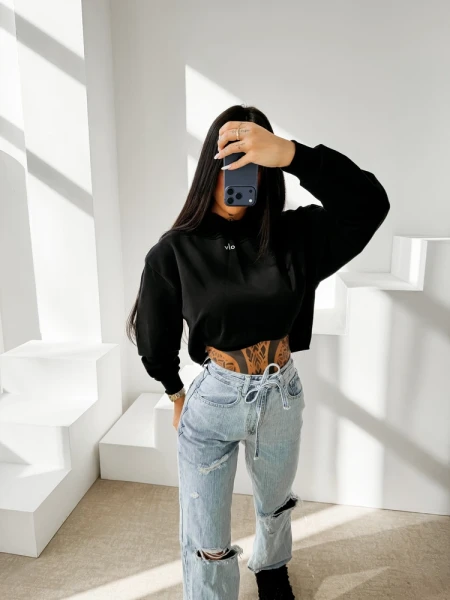 Bluza damska OLAVOGA APERIO 2026 czarna - maWer Fashion