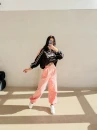 Spodnie damskie OLAVOGA EVARA 2026 koral róż - maWer Fashion