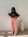 Spodnie damskie OLAVOGA EVARA 2026 koral róż - maWer Fashion