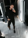 Bluza męska OLAVOGA TENGO 2026 czarna - maWer Fashion
