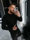 Bluza męska OLAVOGA TENGO 2026 czarna - maWer Fashion