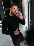 Bluza męska OLAVOGA TENGO 2026 czarna - maWer Fashion