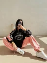 Bluza damska OLAVOGA DELORA 2026 czarna koral róż - maWer Fashion