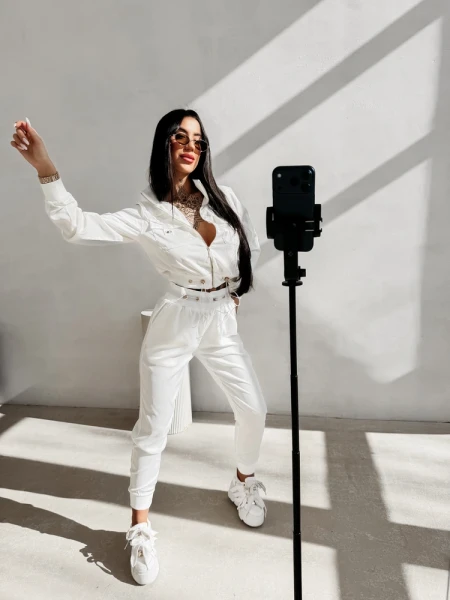 Komplet damski OLAVOGA LORY 2026 ecru - maWer Fashion