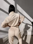 Komplet damski OLAVOGA LORY 2026 beżowy - maWer Fashion