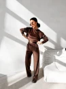 Komplet damski OLAVOGA IMPERIAL 2026 brąz - maWer Fashion