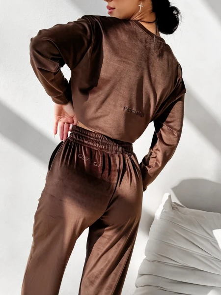 Komplet damski OLAVOGA IMPERIAL 2026 brąz - maWer Fashion