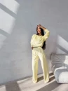 Komplet damski OLAVOGA IMPERIAL 2026 żółty - maWer Fashion