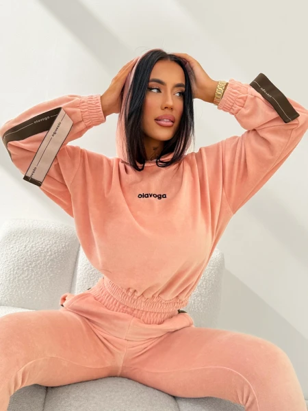 Komplet damski OLAVOGA SMOOVE 2026 pudrowy róż - maWer Fashion