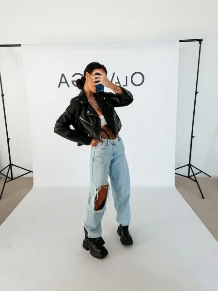 Kurtka damska ramonezka LADYO 2026 czarna - maWer Fashion