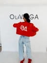 Kurtka damska ramonezka LADYO 2026 czerwona - maWer Fashion