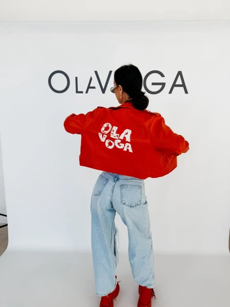 Kurtka damska ramonezka LADYO 2026 czerwona - maWer Fashion