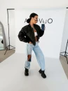 Kurtka damska bomberka OLAVOGA MOONKAO 2026 czarna - maWer Fashion
