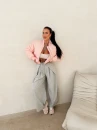 Kurtka damska bomberka OLAVOGA MOONKAO 2026 różowa - maWer Fashion