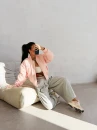 Kurtka damska bomberka OLAVOGA MOONKAO 2026 różowa - maWer Fashion